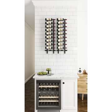 VintageView Matte Black Wine Rack - 9 Bottle Capacity
