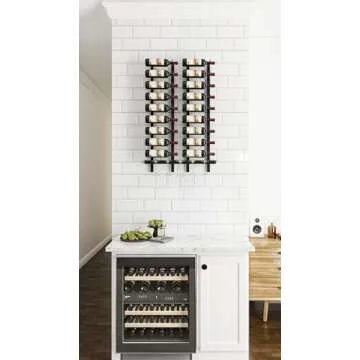 VintageView Matte Black Wine Rack - 9 Bottle Capacity