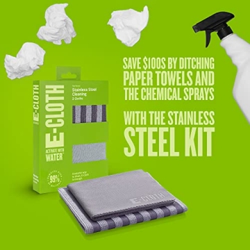 E-Cloth Stainless Steel Cleaning Kit for Appliances