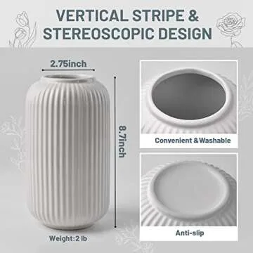 Contemporary Ceramic Vase for Elegant Home Decor