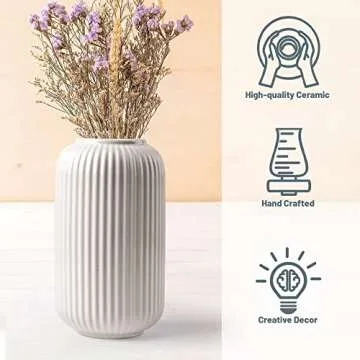 Contemporary Ceramic Vase for Elegant Home Decor