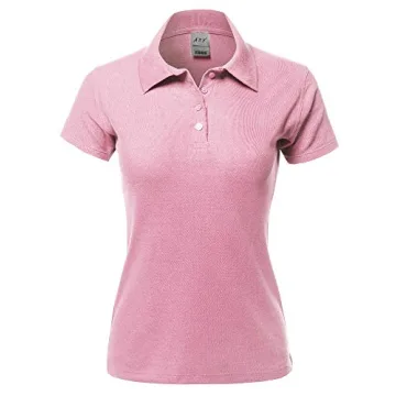 A2Y Junior-Fit Cotton Pique Polo Shirt Slim Comfortable Pink