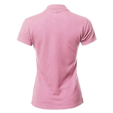A2Y Junior-Fit Cotton Pique Polo Shirt Slim Comfortable Pink