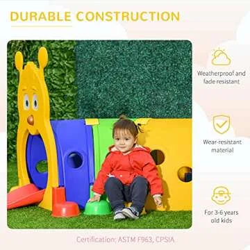 Qaba Caterpillar Tunnel for Kids - A Fun Play Structure