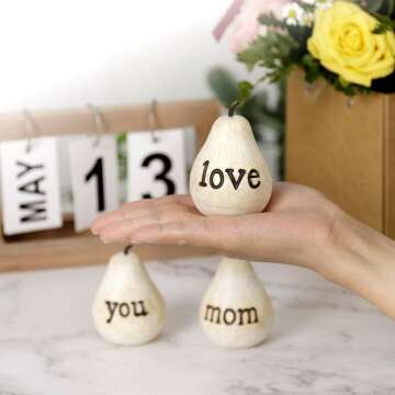 GIRVEM Love You Mom Pears - Ideal Mother’s Day Gifts