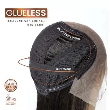 Sensationnel Bare lace 13x6 wigs - unit 14 lacefrontal glueless synthetic 180 degree preplucked hairline (LT613/ASHBROWN)