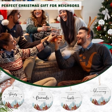 Neighbor Gifts - Christmas Ceramic Ornaments Set