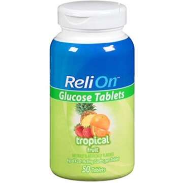 Delicious ReliOn Glucose Tablets Bundle for Energy Needs