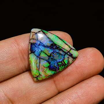 GEMKORA™ Monarch Opal, Sterling Opal, Fire Play Opal, Opal Gemstone Cabochon Loose Gemstone Wholesale Cabochons, Jewelry Making Loose Gemstone, DIY, Wire Wrapping, Healing Crystals, Rare Opal Crystal