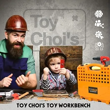 Toy Choi's 82pcs Kids Tool Bench Toy for Ages 2-7 - STEM Play Tool Set