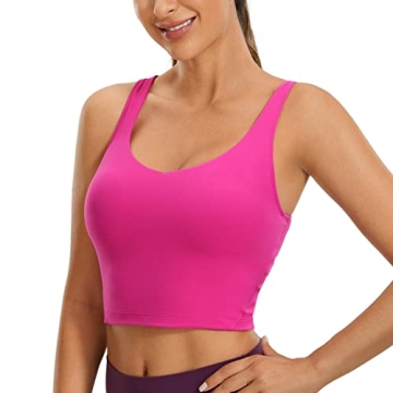 CRZ YOGA Butterluxe Women V Neck Sports Bra - Hibiscus Purple