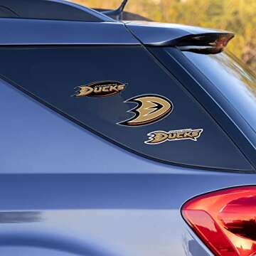 Rico Industries NCAA Michigan Wolverines Die Cut Triple Spirit Sticker Sheet, One Size, Alternate, 3-Piece