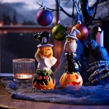 Valery Madelyn Cute LED Halloween Figurines Set of 2