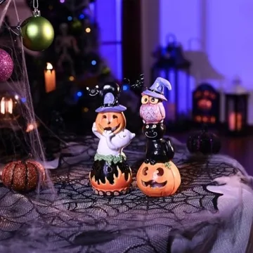 Valery Madelyn Cute LED Halloween Figurines Set of 2