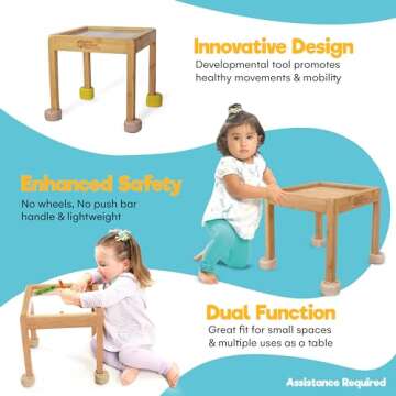 InspiraSpark Little Balance Box for Toddlers - Eco-Friendly Walker