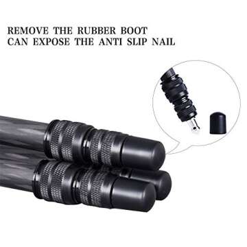 AOKA 15.7in/0.97lb Lightweight Compact Carbon Fiber Tripod with 360° Ballhead Travel Mini Tripod for Mobile Phone and Compact Mirrorless Cameras 28-Inch