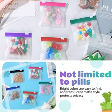 Sherr 35 Pcs Reusable Pill Pouch Organizer Bags