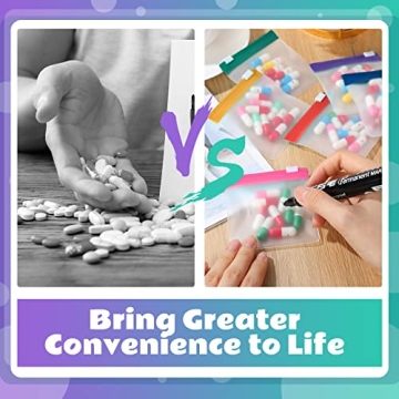 Sherr 35 Pcs Reusable Pill Pouch Organizer Bags