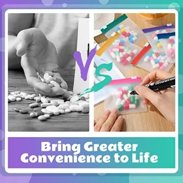 Sherr 35 Pcs Reusable Pill Pouch Organizer Bags