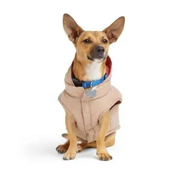 YOULY Shiny Puffer Pet Jacket - Stylish Winter Gear for Pets