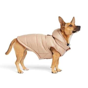 YOULY Shiny Puffer Pet Jacket - Stylish Winter Gear for Pets