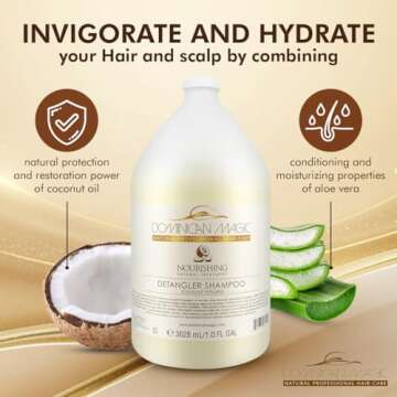 Coconut Shampoo with Aloe Vera for Dry Hair Care