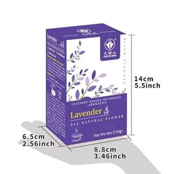 TIAN HU SHAN Lavender Flower Buds - Culinary Grade, 4 Oz