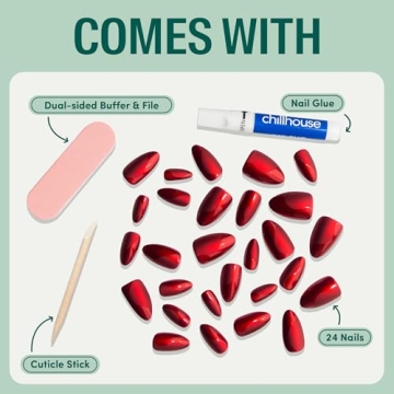 Chillhouse Chill Tips Signature Press-On Nails Kit for Stylish Manicures