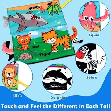 Aboosam Baby Sensory Toys - Tummy Time Gift for Infants