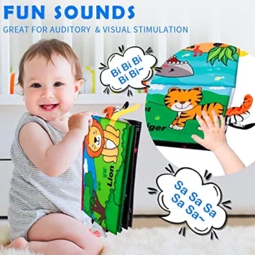 Aboosam Baby Sensory Toys - Tummy Time Gift for Infants