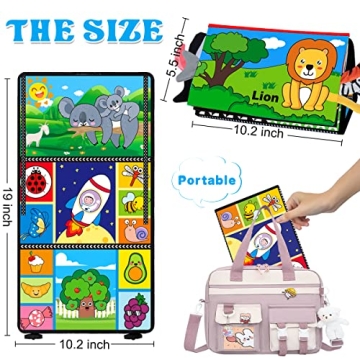 Aboosam Baby Sensory Toys - Tummy Time Gift for Infants