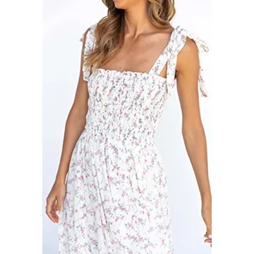Boho Floral Maxi Dress for Women - Summer Beach Elegance