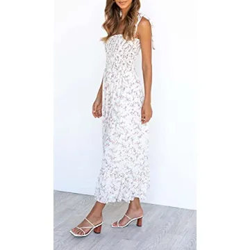 Boho Floral Maxi Dress for Women - Summer Beach Elegance