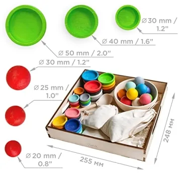 Ulanik Montessori Toddler Toys for Color and Size Learning