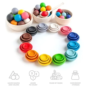 Ulanik Montessori Toddler Toys for Color and Size Learning