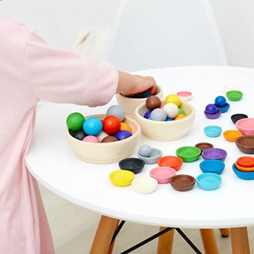 Ulanik Montessori Toddler Toys for Color and Size Learning