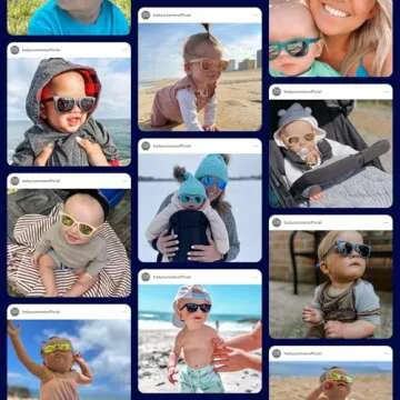 Polarized Baby Sunglasses With Strap - Unbreakable Flexible Infant Sunglasses For Toddlers Newborns 0-24 Months