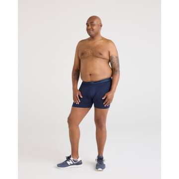 SAXX Underwear Co. Men's Daytripper Boxer Brief Fly 3Pk, Black/Grey/Navy, Medium