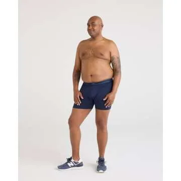 SAXX Underwear Co. Men's Daytripper Boxer Brief Fly 3Pk, Black/Grey/Navy, Medium