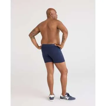 SAXX Underwear Co. Men's Daytripper Boxer Brief Fly 3Pk, Black/Grey/Navy, Medium