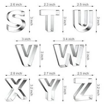Alphabet Cookie Cutters Set for Easy Baking Fun