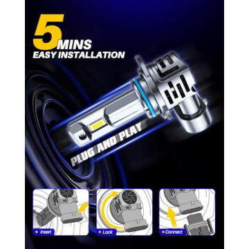 AUTOONE 9012 LED Bulb 800% Brighter with 20-Year Lifespan