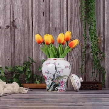 Charming Chinese Ginger Jar Antique Porcelain Decor