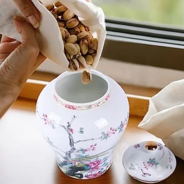 Charming Chinese Ginger Jar Antique Porcelain Decor