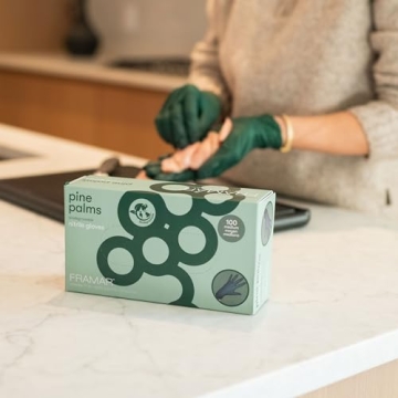 Buy FRAMAR Green Disposable Nitrile Gloves Eco-Friendly Comfort