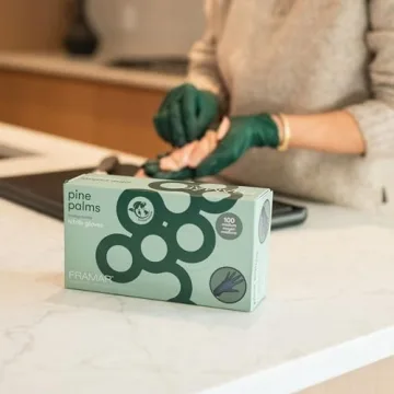 Buy FRAMAR Green Disposable Nitrile Gloves Eco-Friendly Comfort