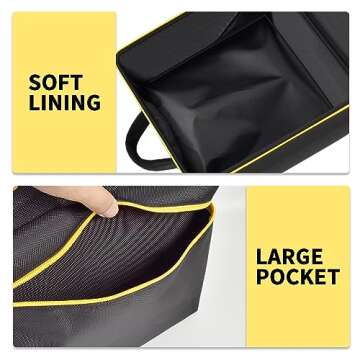 Car Battery Jump Starter Bag Compatible with DEWALT DXAEJ14 Digital Portable Power Station Air Compressor. Portable Battery Charger Carrying Holder for Power Inverter, Charging Cord (Case Only)