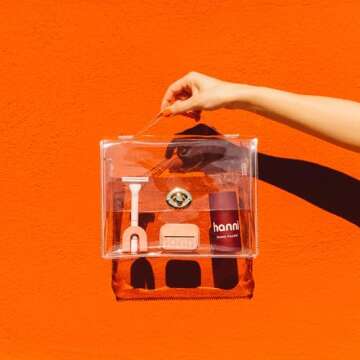 HANNI Shave Starter Set, Saftey Razor with Blades and Shaving Gel, Unisex Grooming Kit for Smooth, Soft Skin, Hair Removal Gift Set for All Skin Types, Burgundy