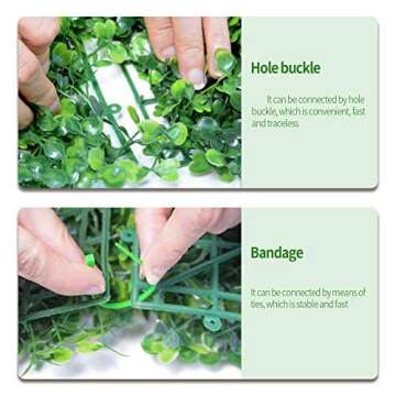 Nisorpa Artificial Boxwood Hedge Panels for Stylish Decor