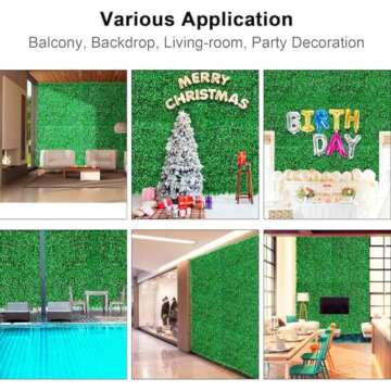 Nisorpa Artificial Boxwood Hedge Panels for Stylish Decor